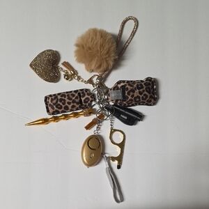 Safety Keychain "Leopard Gold"